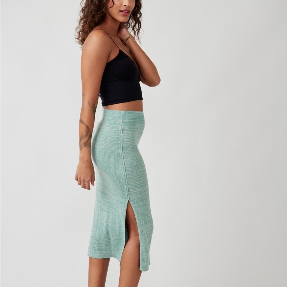 NWOT Free People Golden Hour Midi Skirt